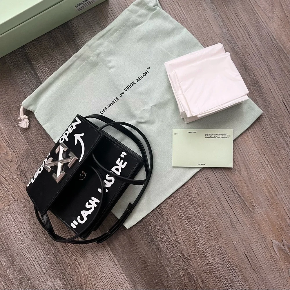 NWT rare Off White Cash Only Jitney bag - Picture 7 of 14